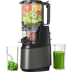 Cold Press Juicer,Slow Masticating Juicer Machines with 5.3" Large Feed Chute...